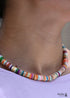 Collar bohemio, gargantilla de cuentas de semillas, concha de colores